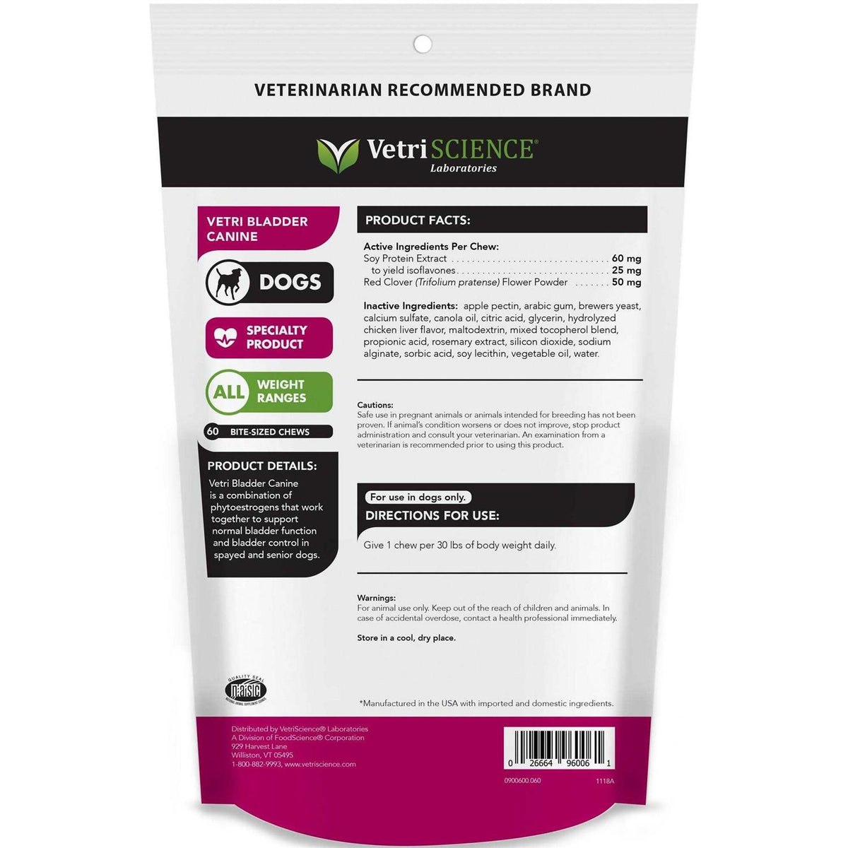 Canine Bladder Supplement T8137