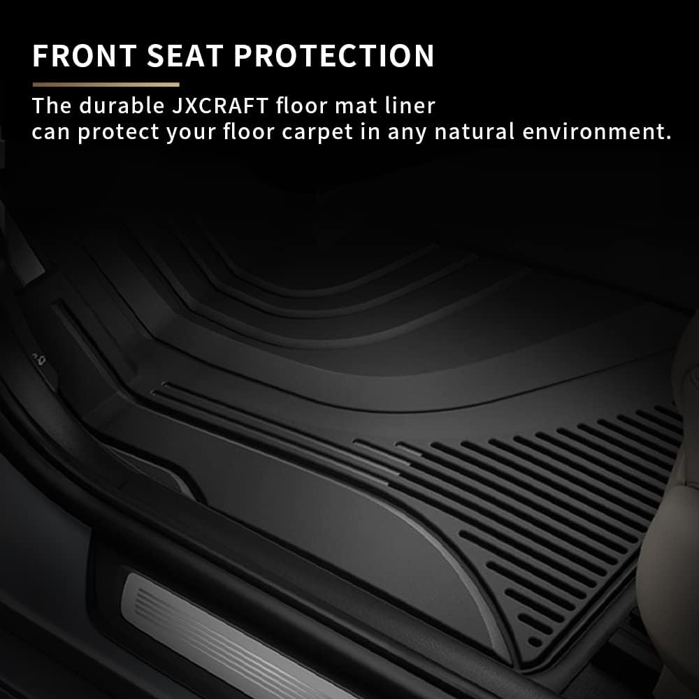 Black TPE All Weather Car Floor Mats Full Set L597