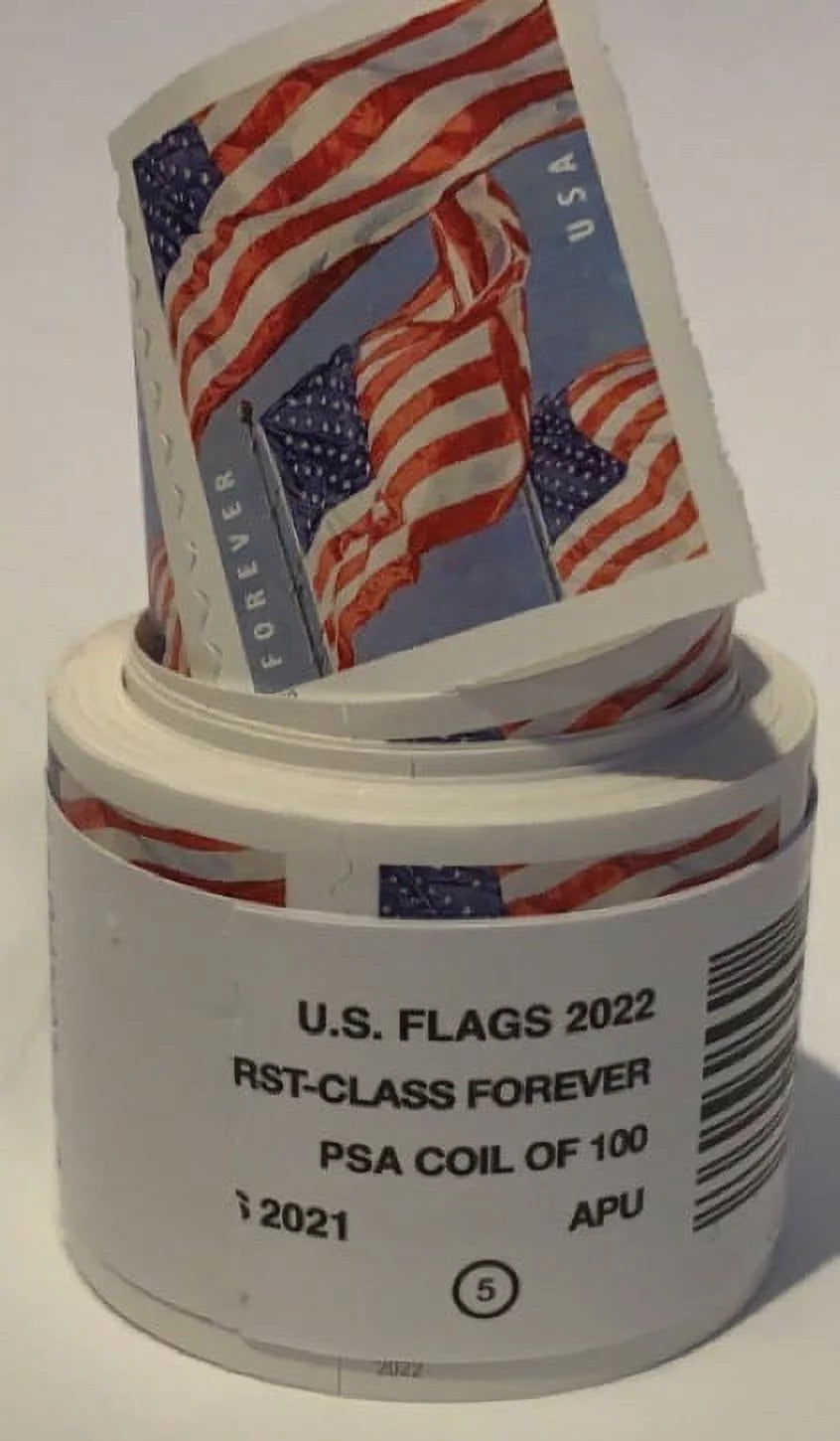 U.S Flag Roll of 100 Forever Stamps N64477