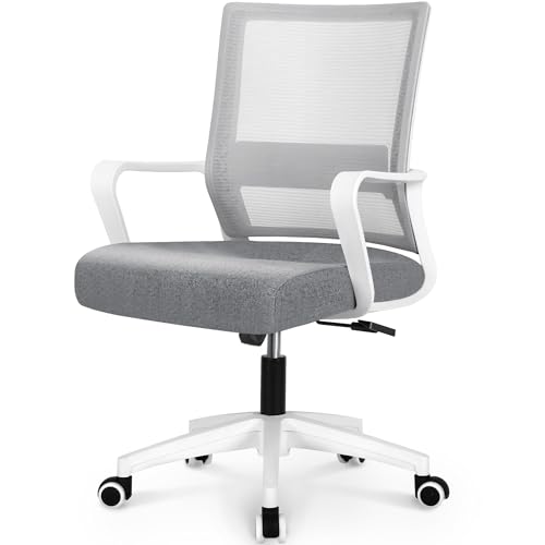 Black Mesh Office Desk Chair with Wheels X3752