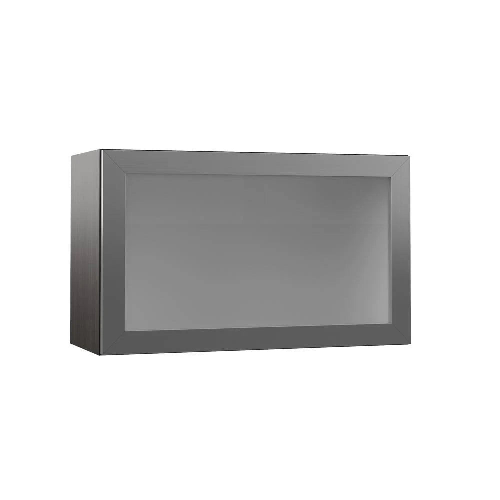 30 in. x 18 in. x 12 in. Glass Wall Kitchen Cabinet C1279