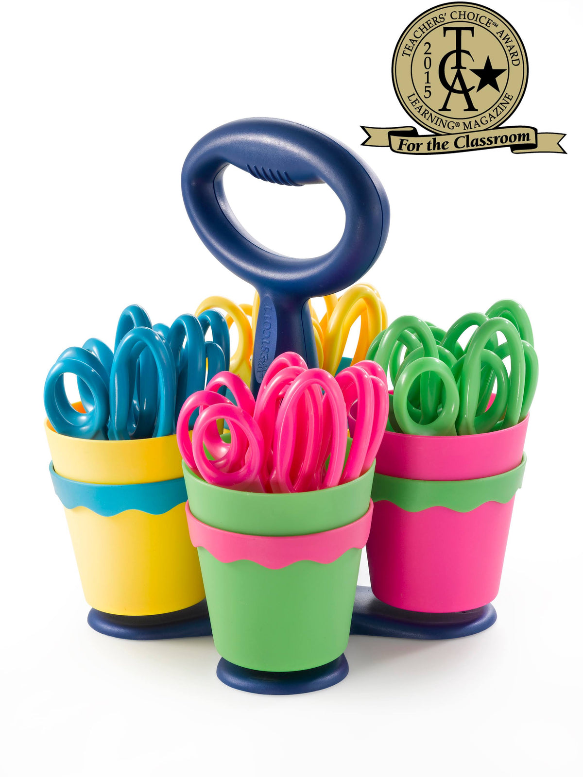 Scissor Caddy with 24 Pointed 5 inch Scissors V8377