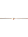 14k Rose Gold Thin Cable Rope Chain - 20 Inch N5378