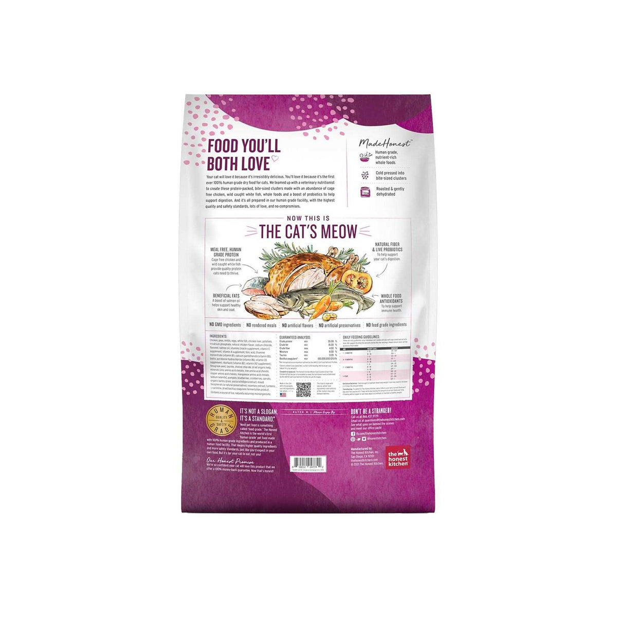 Grain-Free Chicken Fish Dry Cat Food W364438