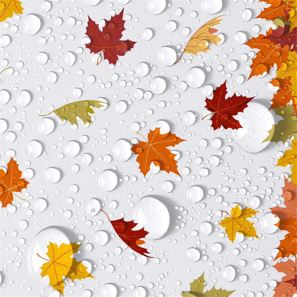 4.5x 9 FT Plastic Fall Leaf Tablecloth W664