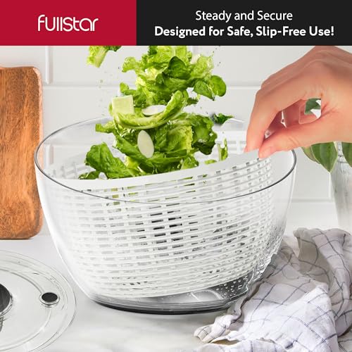 6.3 Quart White Salad Spinner Y210064