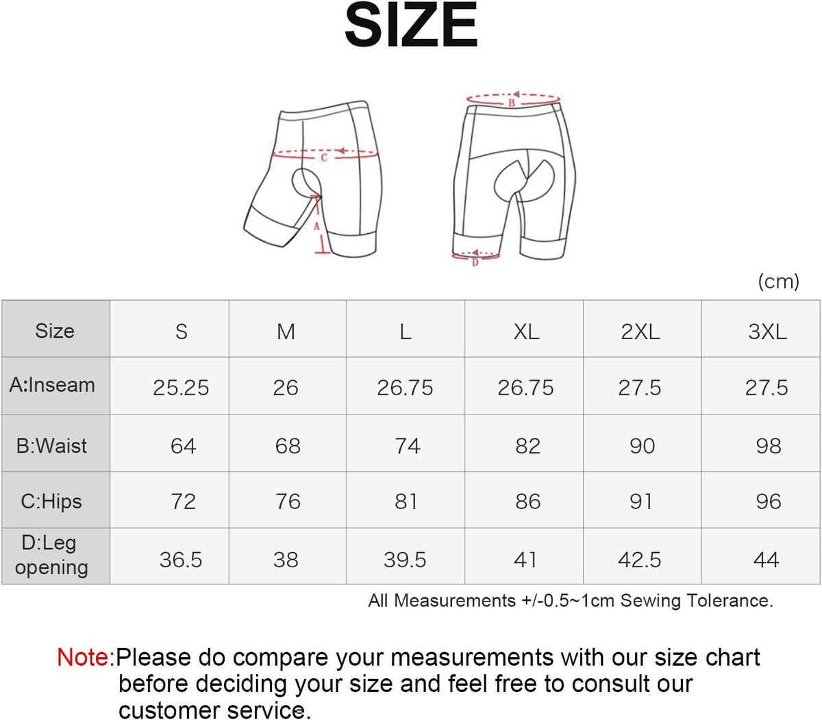 3D Padded Blue Cycling Shorts K61838