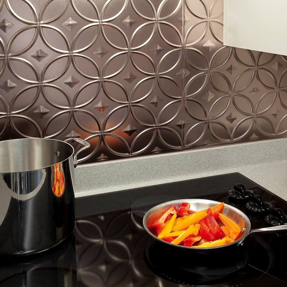 Brushed Nickel 15 Sq. ft. Backsplash Kit E8804