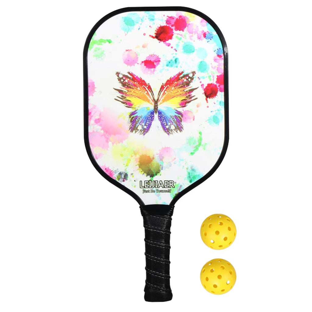 Carbon Fiber Pickleball Paddle and Ball Set A68657