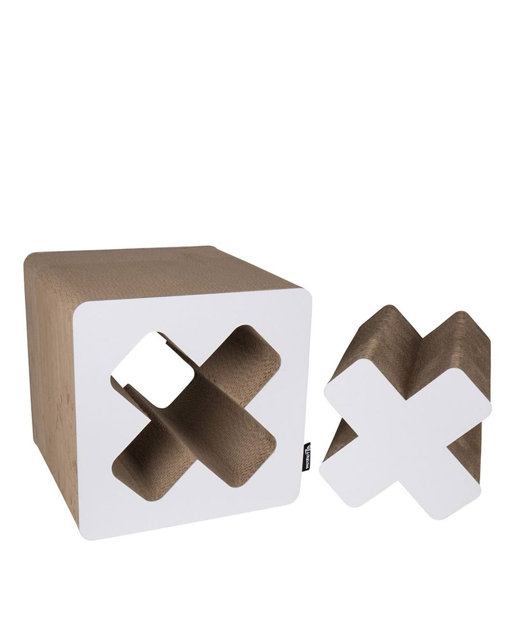 Large White Cardboard Cat Scratcher D405