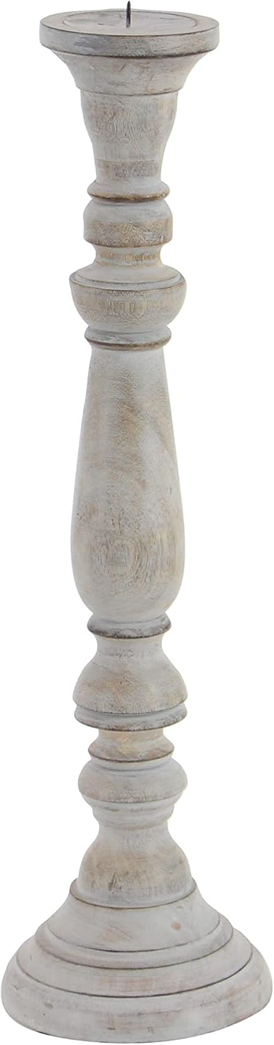 Wooden Candle Stand Set of 3 E716992