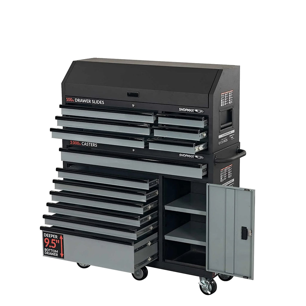 13-Drawer + 1 Door Tool Chest and Rolling Cabinet Combo C848