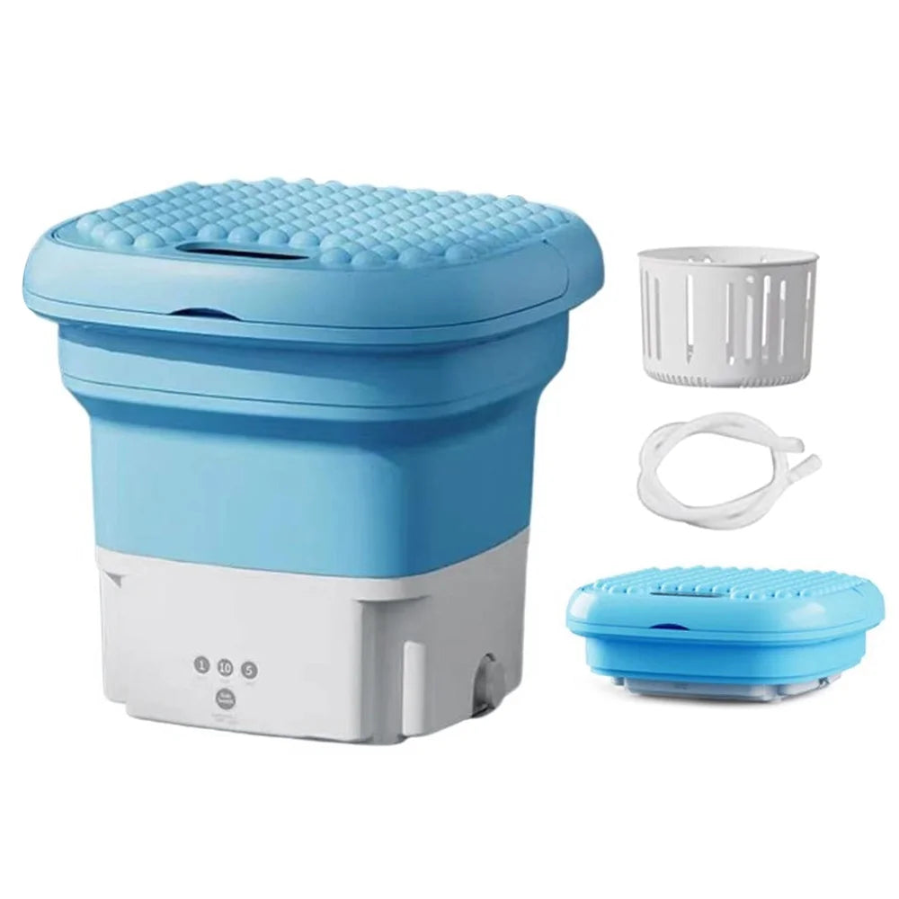 Folding Portable Pulsator Washing Machine with Drain Hole A357