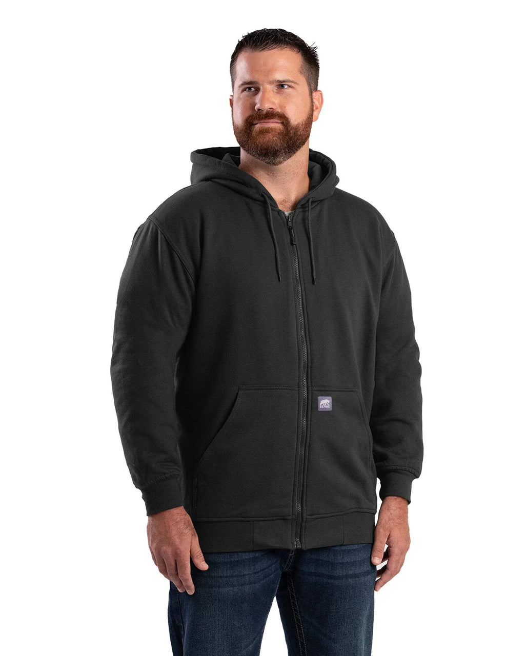 Thermal-Lined Full-Zip Hooded Sweatshirt B765