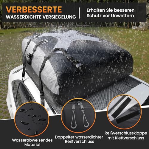 20 Cubic Waterproof Car Roof Bag with Strap L891