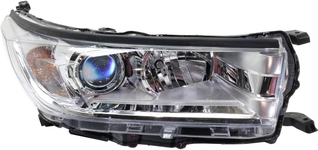 Passenger Side Headlight with Chrome Accent R276