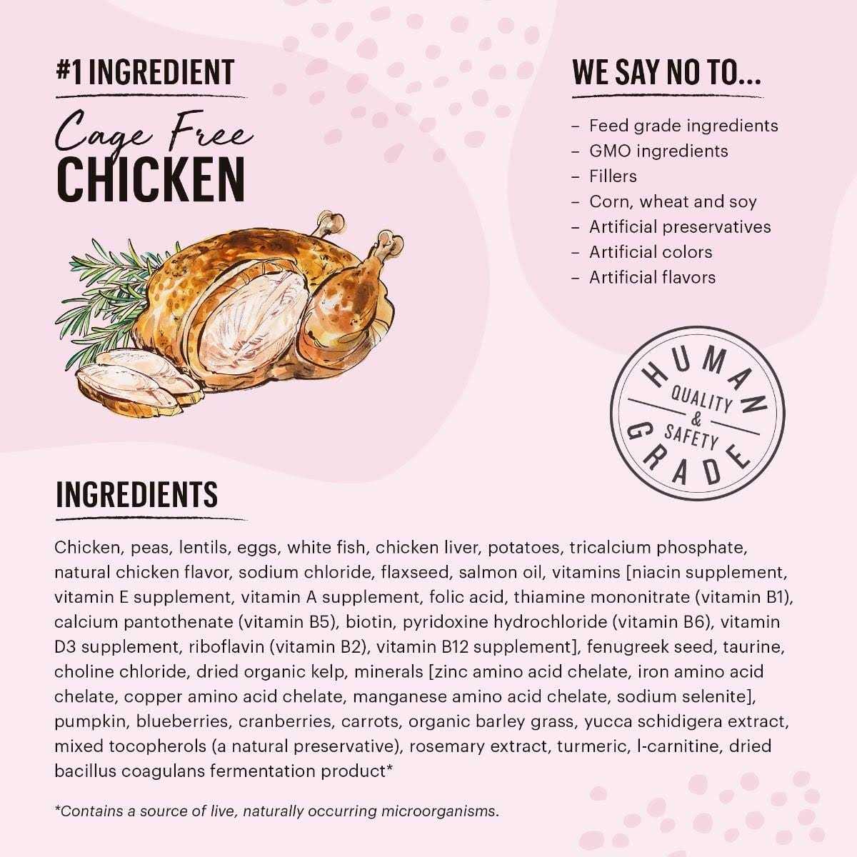Grain-Free Chicken Fish Dry Cat Food W364438
