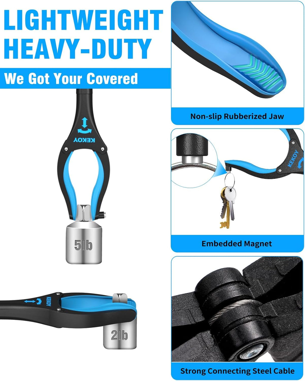 36" & 40" Foldable Grabber with Anti-Slip Rotating Jaw and Magnet A545971