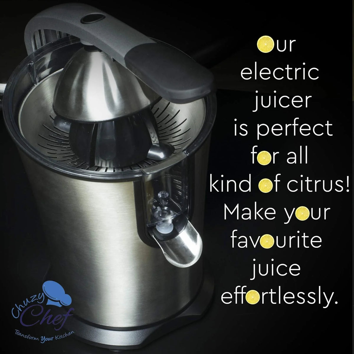 Stainless Steel Electric Citrus Juicer with Anti-Drip Citrus Press 300 Watt Motor K6785
