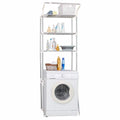 3-Tier Laundry Room Shelf with Clothes Hanging Rod W965