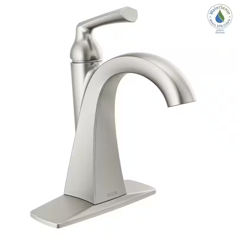 Single Hole Single-Handle Bathroom Faucet Brushed Nickel N327