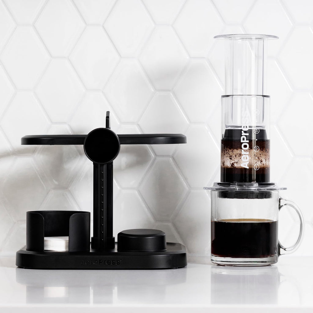 Black Compact AeroPress Organizer Stand I813