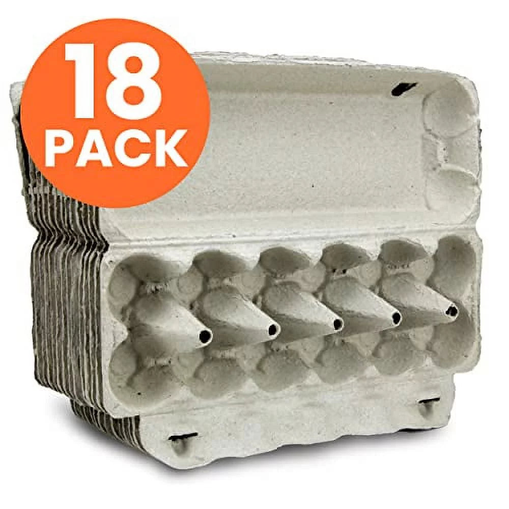[18 Pack] Printed Pulp Egg Cartons T931