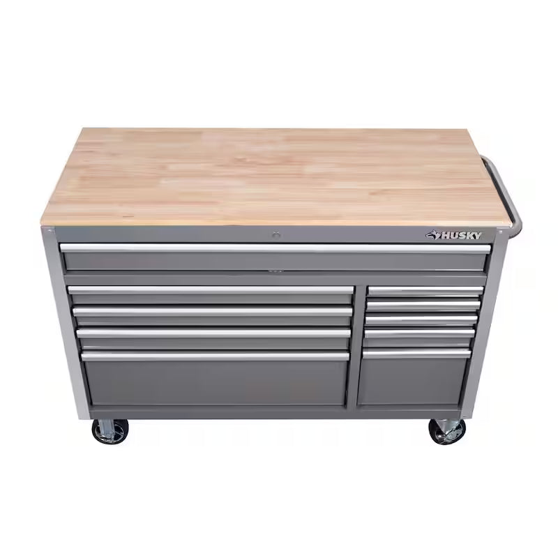 52 in. Gloss Gray Mobile Workbench Tool Chest V9606