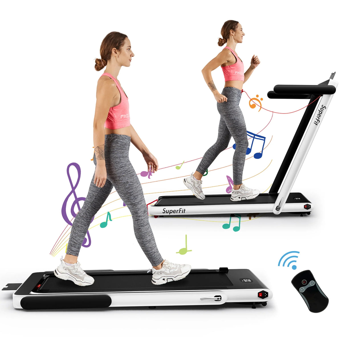 2.25HP Folding Treadmill with Remote Control T2845