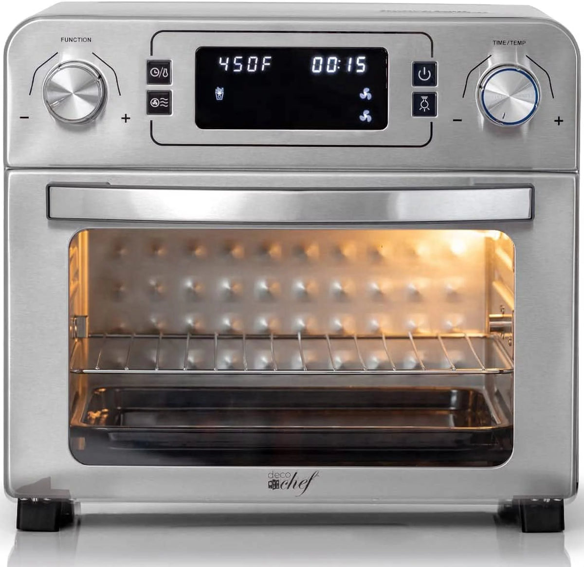 24QT Stainless Steel Countertop Toaster Air Fryer Oven J698540