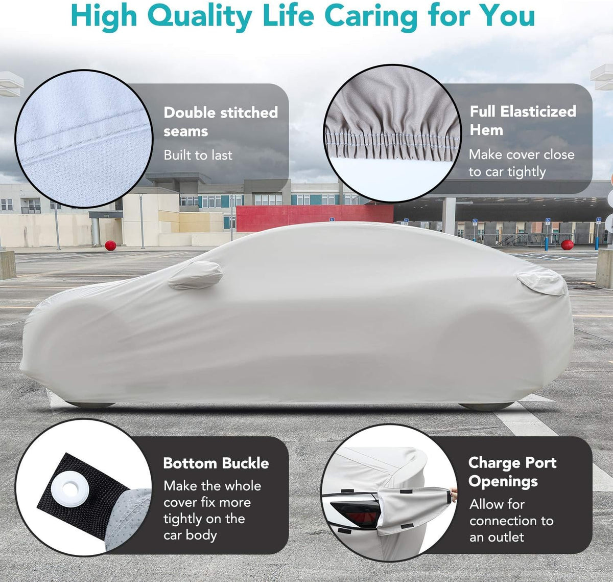 Outdoor Car Cover with Storage Bag N639439