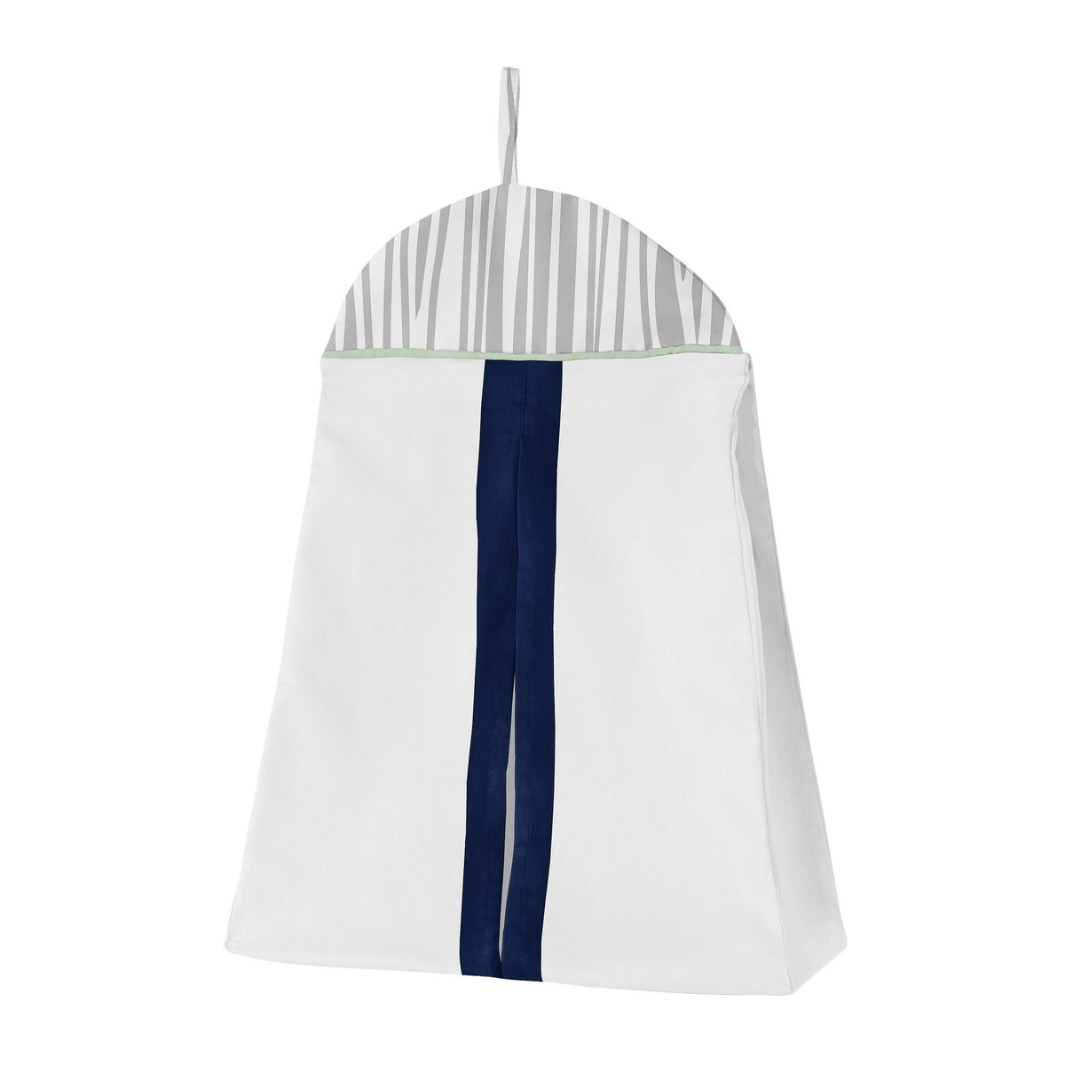 Navy Blue Mint and Grey 5 Pieces Crib Bedding Set S6393