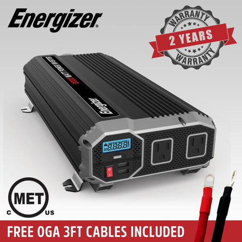 2000 Watts Power Inverter, 12v to 110v, Two AC Outlets, Two USB Ports, DC to AC Converter V3858