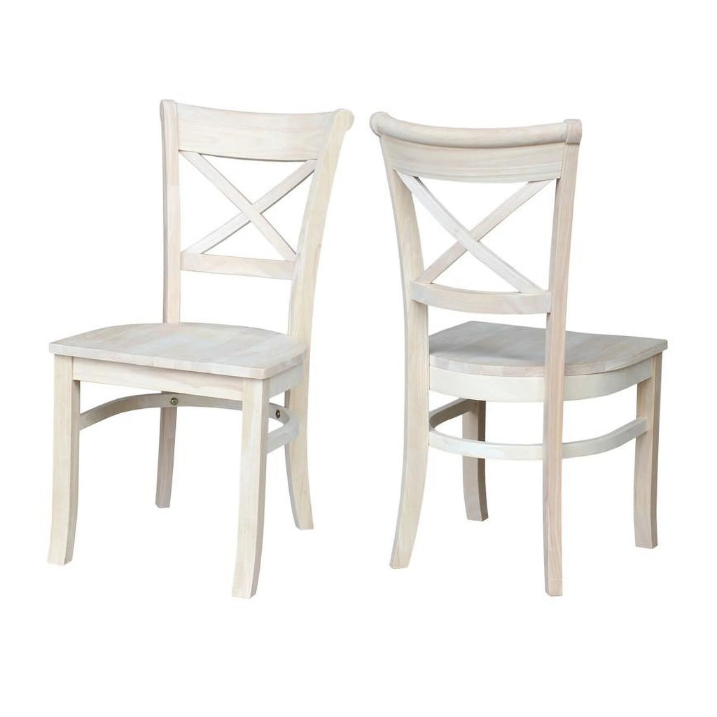 Set of Two X-Back Chairs B931795