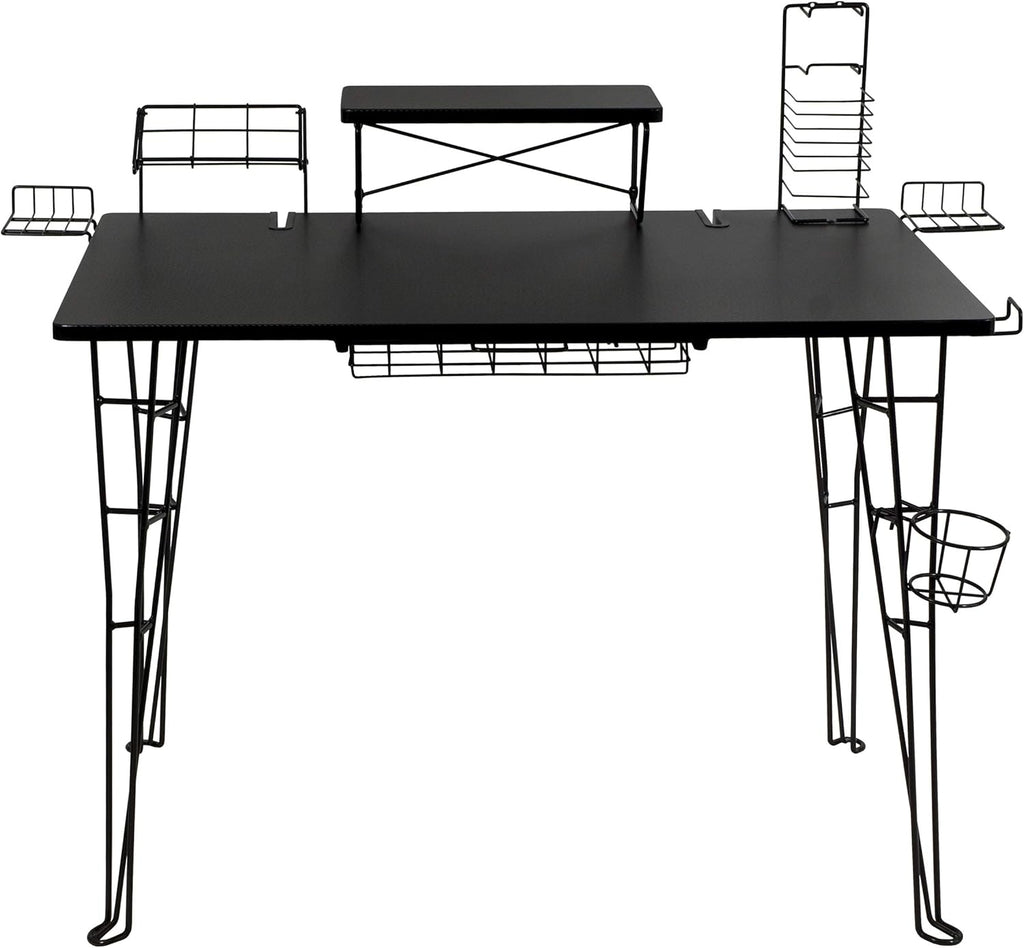 Gaming Desk with Monitor Stand and Cable Management S113940