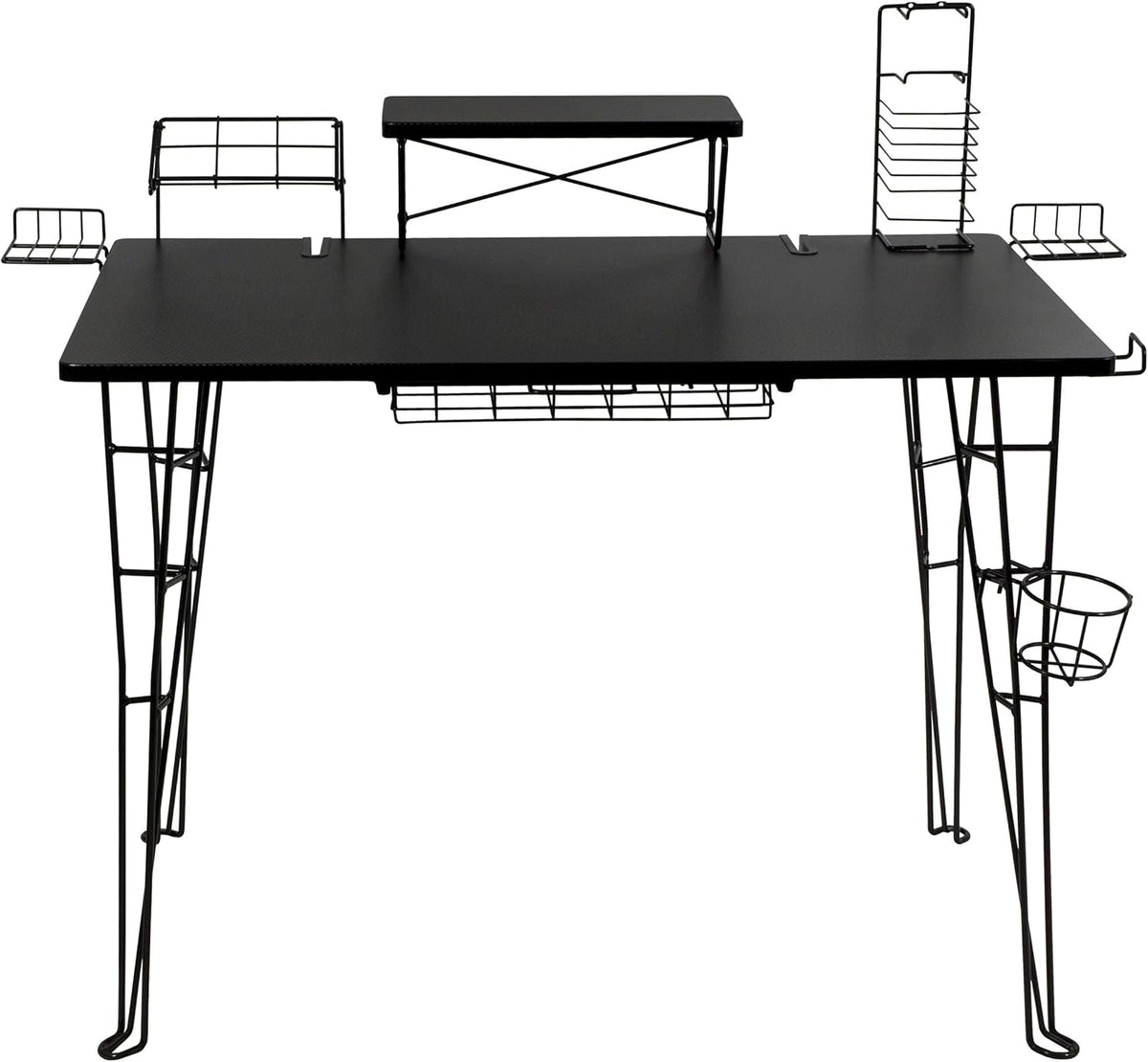 Gaming Desk with Monitor Stand and Cable Management S113940