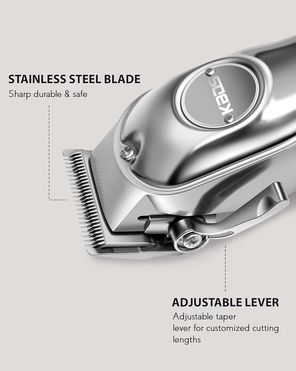 Cordless Hair Clippers and T-Blade Hair Trimmer Barber Kit with Stainless Steel Blades, Pack of 2 U2941