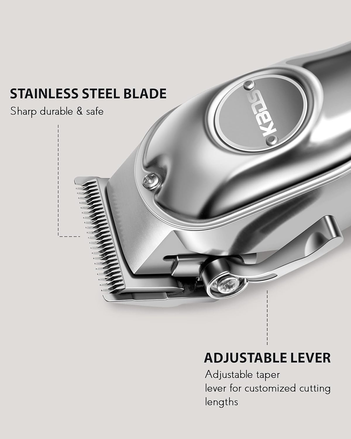 Cordless Hair Clippers and T-Blade Hair Trimmer Barber Kit with Stainless Steel Blades, Pack of 2 U2941