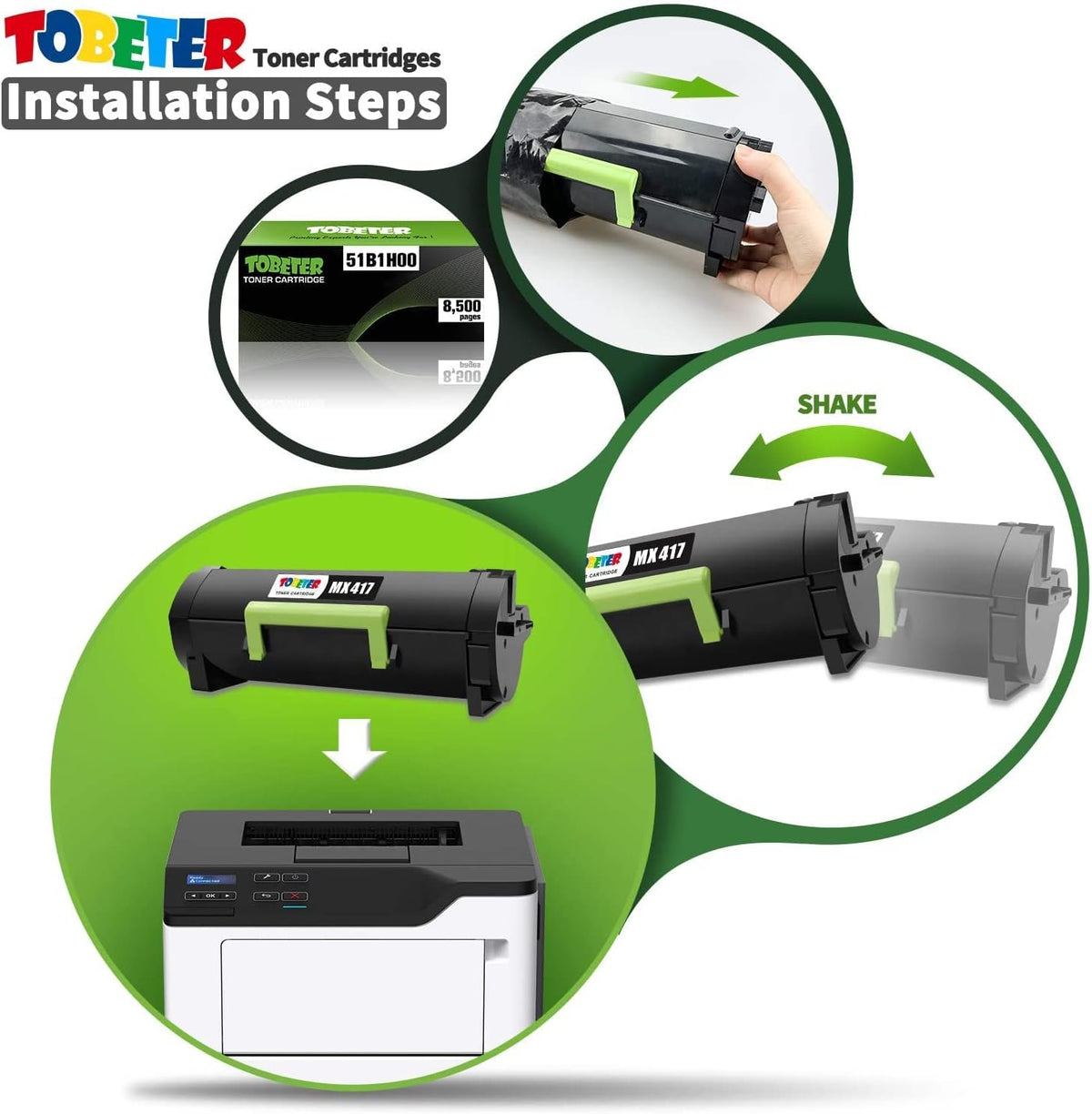 Remanufactured Toner Cartridge Replacement 1 Pack E19869