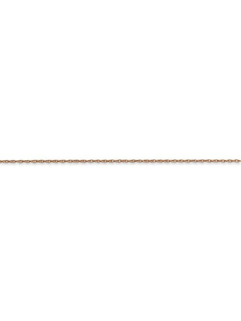 14k Rose Gold Thin Cable Rope Chain - 20 Inch N5378