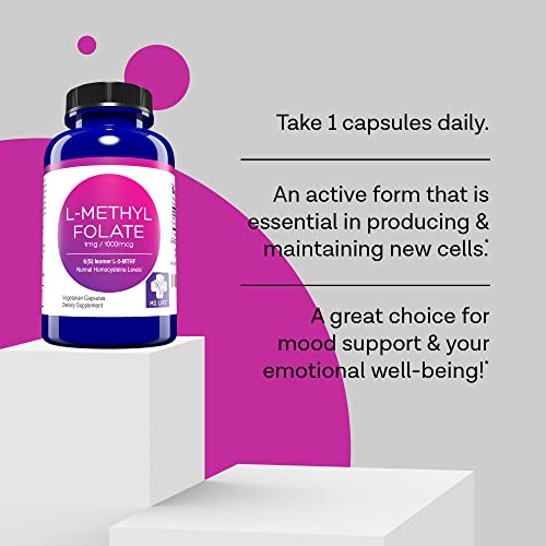 L Methylfolate 1mg 120 Capsules L3953