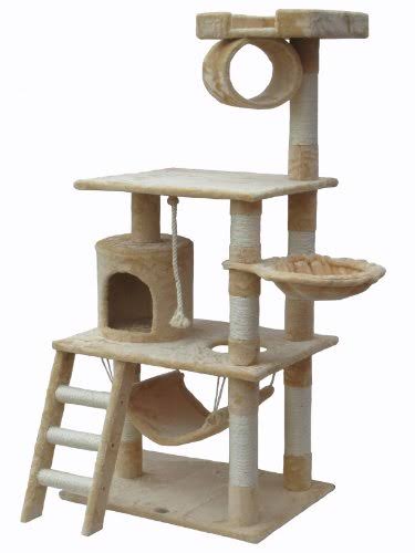 Beige Cat Tree Condo Furniture I4538