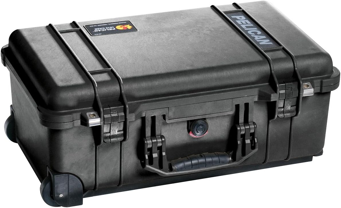 Tan Case with Padded Dividers and Wheels Y5462