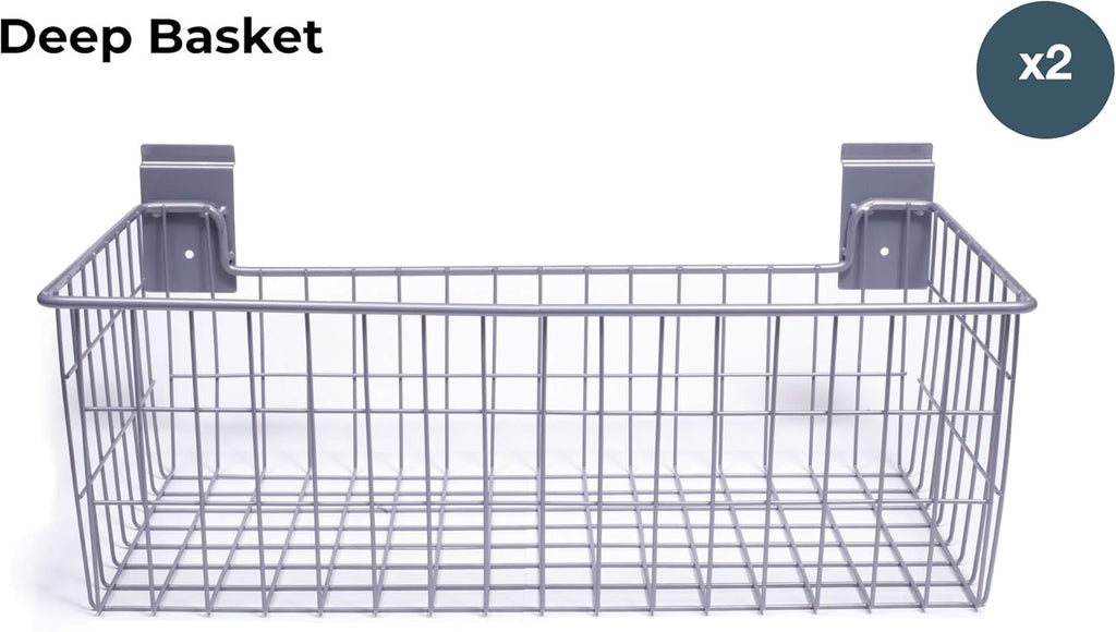 24" x 12" Deep Wire Basket 2 Pack B6001