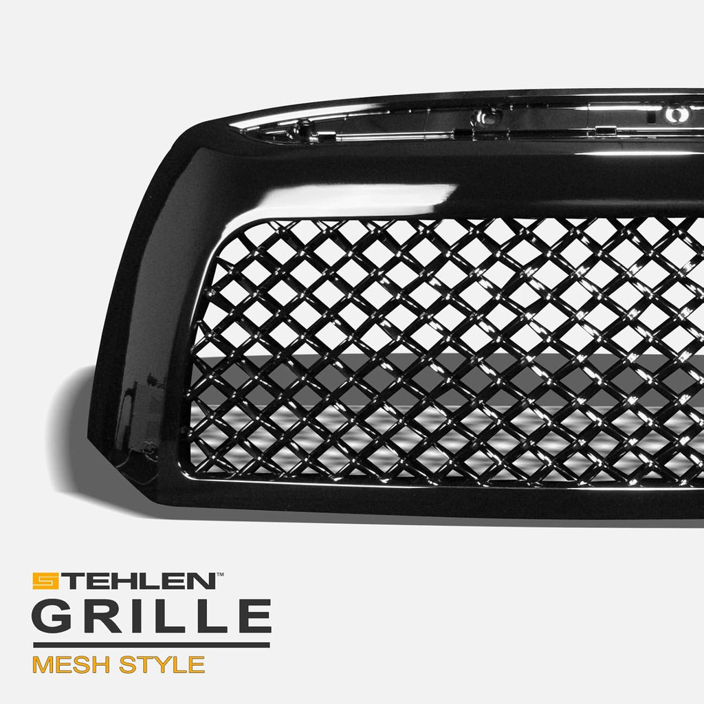 Black Mesh Front Hood Bumper Grille Q776