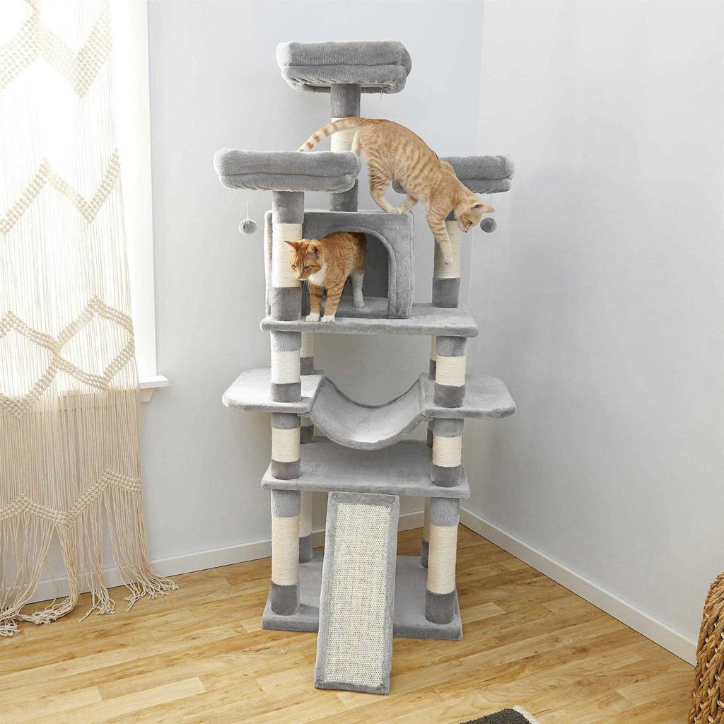 68-in Faux Fur Cat Tree Condo P614