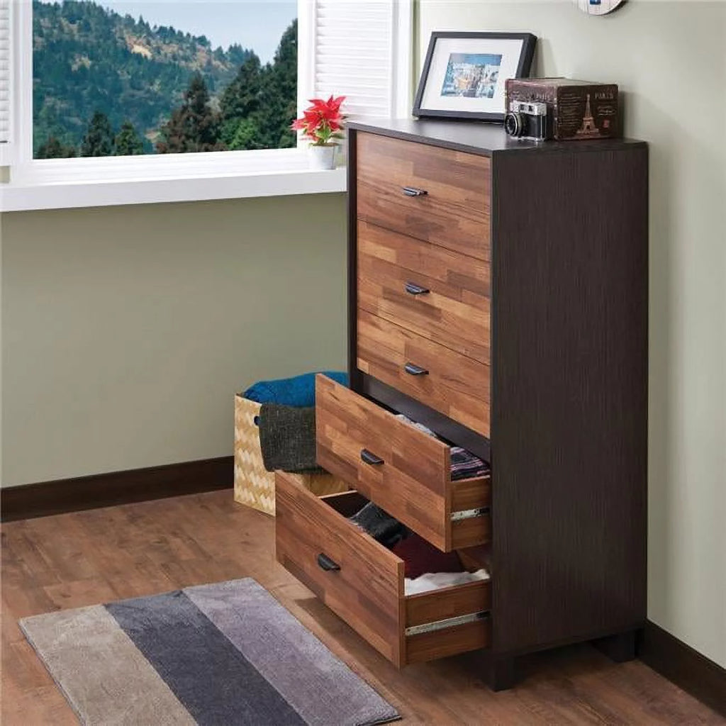 Wooden Chest with 5 Drawers Z895812