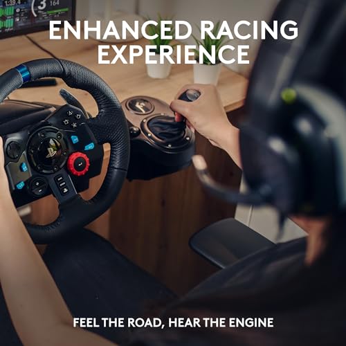 G29 Driving Force Racing Wheel and Pedals with Force Feedback and Real Leather, ASTRO A10 Gen 2 Wired Headset - Black K263148