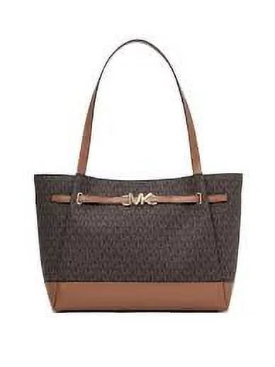 Brown Large Belted Tote L792