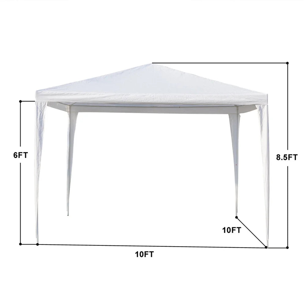 10’ x 10’ Heavy Duty Steel Frame Party Tent J55049